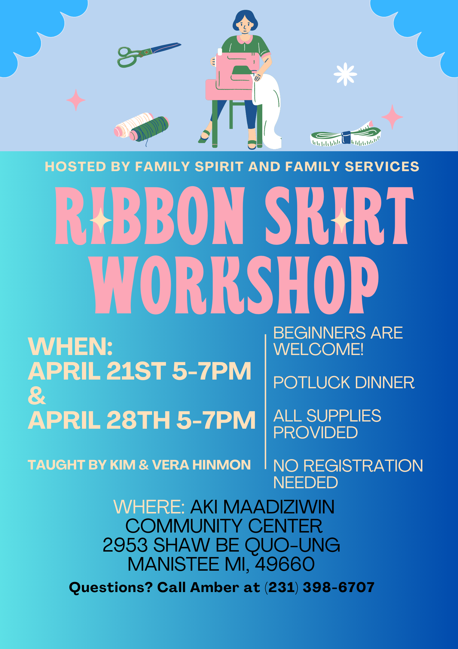 Ribbon Skirt Workshop April 2025