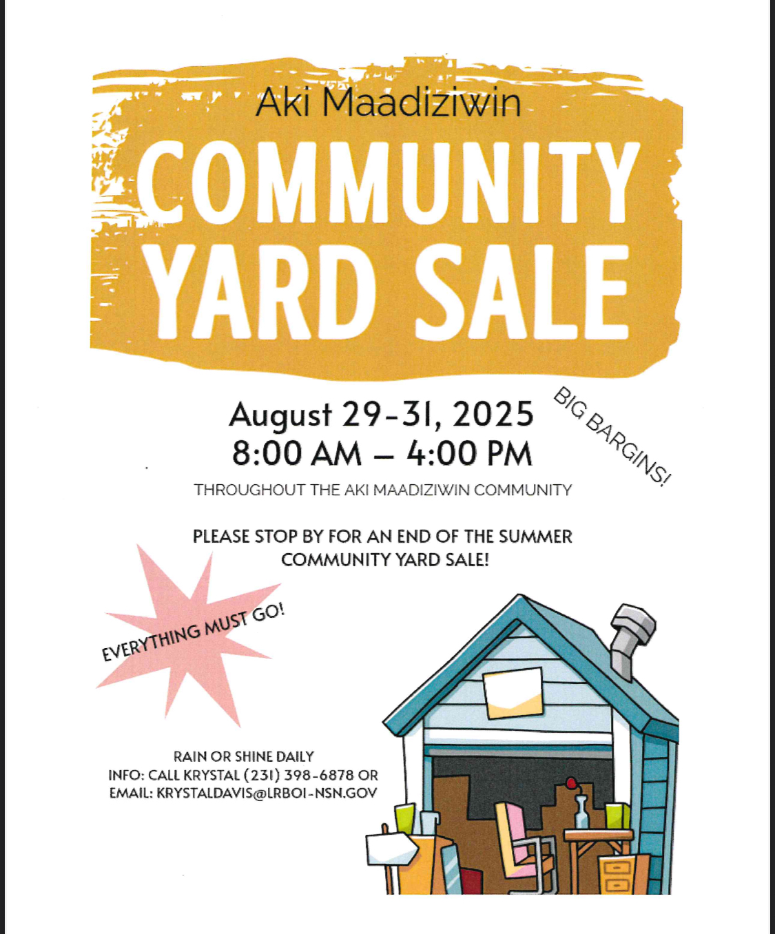 Aki Yardsale Aug 2025